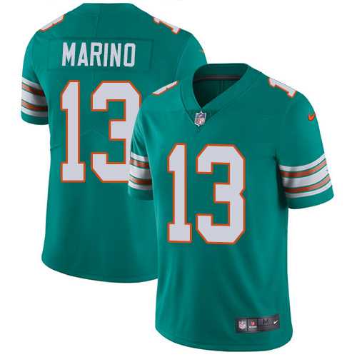 Nike Miami Dolphins #13 Dan Marino Aqua Green Alternate NFL Vapor Untouchable Limited Jersey,We sell and wholesale Nike Miami Dolphins #13 Dan Marino Aqua Green Alternate NFL Vapor Untouchable Limited Jersey on line form chian!